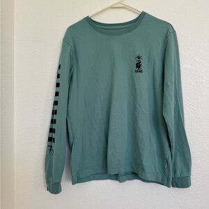 Vans Men's Teal Long Sleeve Tee